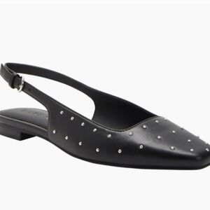Size 7.5 Katy Perry Collections‎ Black Studded Flats